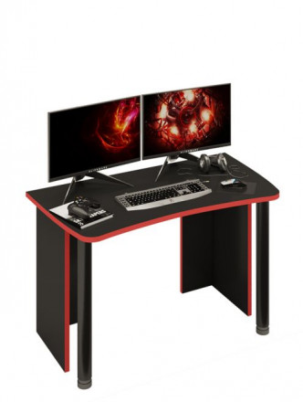 Современная мебель Игровой стол СКЛ-Софт120Ч RED, купить недорого в фирменном салоне магазине «Моя Мебель», всего за 11 920 руб.