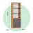 Современная мебель Стеллаж с ящиками как IKEA LOFT для книг и хранения С-22 СИТИ ЛДСП cерый Графит / дуб Крафт золотой, купить недорого в фирменном салоне магазине «Моя Мебель», всего за 9 910 руб.
