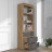 Современная мебель Стеллаж с ящиками как IKEA LOFT для книг и хранения С-22 СИТИ ЛДСП cерый Графит / дуб Крафт золотой, купить недорого в фирменном салоне магазине «Моя Мебель», всего за 9 910 руб.