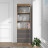 Современная мебель Стеллаж с ящиками как IKEA LOFT для книг и хранения С-22 СИТИ ЛДСП cерый Графит / дуб Крафт золотой, купить недорого в фирменном салоне магазине «Моя Мебель», всего за 9 910 руб.