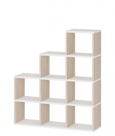 Современная мебель Стеллаж лесенка СЛД 4, IKEA KALLAX &amp; EKET style, купить недорого в фирменном салоне магазине «Моя Мебель», всего за 14 280 руб.