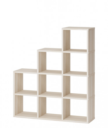 Современная мебель Стеллаж лесенка СЛД 4, IKEA KALLAX &amp; EKET style, купить недорого в фирменном салоне магазине «Моя Мебель», всего за 14 280 руб.