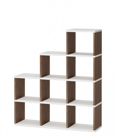 Современная мебель Стеллаж лесенка СЛД 4, IKEA KALLAX &amp; EKET style, купить недорого в фирменном салоне магазине «Моя Мебель», всего за 14 280 руб.