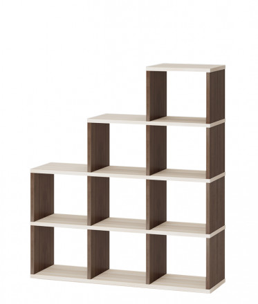 Современная мебель Стеллаж лесенка СЛД 4, IKEA KALLAX &amp; EKET style, купить недорого в фирменном салоне магазине «Моя Мебель», всего за 14 280 руб.