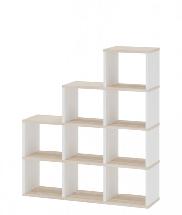 Современная мебель Стеллаж лесенка СЛД 4, IKEA KALLAX &amp; EKET style, купить недорого в фирменном салоне магазине «Моя Мебель», всего за 14 280 руб.