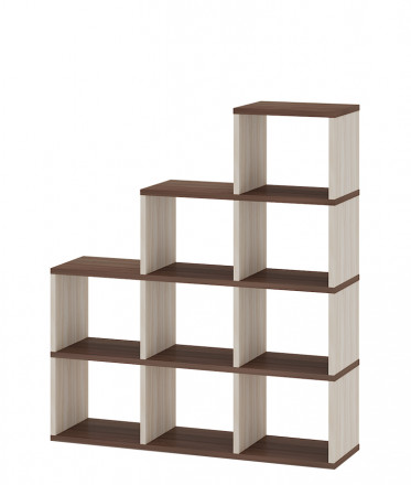 Современная мебель Стеллаж лесенка СЛД 4, IKEA KALLAX &amp; EKET style, купить недорого в фирменном салоне магазине «Моя Мебель», всего за 14 280 руб.