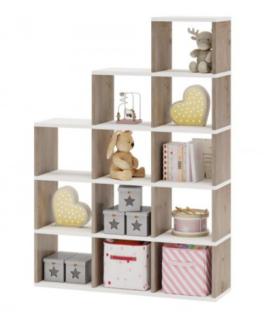 Современная мебель Стеллаж лесенка СЛД 5, IKEA KALLAX &amp; EKET style, купить недорого в фирменном салоне магазине «Моя Мебель», всего за 16 280 руб.