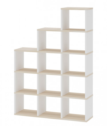 Современная мебель Стеллаж лесенка СЛД 5, IKEA KALLAX &amp; EKET style, купить недорого в фирменном салоне магазине «Моя Мебель», всего за 16 280 руб.