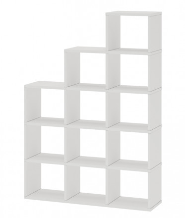 Современная мебель Стеллаж лесенка СЛД 5, IKEA KALLAX &amp; EKET style, купить недорого в фирменном салоне магазине «Моя Мебель», всего за 16 280 руб.