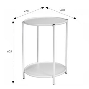 Современная мебель Стол журнальный как IKEA GLADOM BeautyStyle 21 Белый, купить недорого в фирменном салоне магазине «Моя Мебель», всего за 5 210 руб.