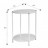 Современная мебель Стол журнальный как IKEA GLADOM BeautyStyle 21 Белый, купить недорого в фирменном салоне магазине «Моя Мебель», всего за 5 210 руб.