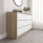 Современная мебель Широкий комод под ТВ как ИКЕА МАЛЬМ (IKEA MALM) 6 ящиков МК 1380.6 (МП/3) сонома / белый МС мори, купить недорого в фирменном салоне магазине «Моя Мебель», всего за 13 910 руб.