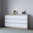 Современная мебель Широкий комод под ТВ как ИКЕА МАЛЬМ (IKEA MALM) 6 ящиков МК 1380.6 (МП/3) сонома / белый МС мори, купить недорого в фирменном салоне магазине «Моя Мебель», всего за 13 910 руб.
