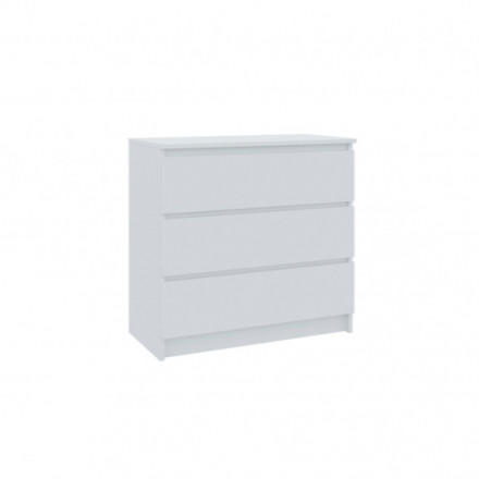 Современная мебель Белый комод с 3 ящиками как IKEA MALM (ИКЕА МАЛЬМ) МК 800.1 (МП/3) МС мори, купить недорого в фирменном салоне магазине «Моя Мебель», всего за 7 200 руб.