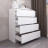 Современная мебель Белый комод с 4 ящиками как IKEA MALM (ИКЕА МАЛЬМ) МК 800.4 (МП/3) МС мори, купить недорого в фирменном салоне магазине «Моя Мебель», всего за 8 980 руб.