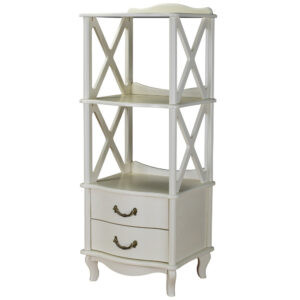 Современная мебель этажерка Джульетта 2 уровня Л Дуб шампань, купить недорого в фирменном салоне магазине «Моя Мебель», всего за 18 710 руб.