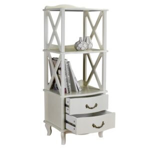 Современная мебель этажерка Джульетта 2 уровня Л Дуб шампань, купить недорого в фирменном салоне магазине «Моя Мебель», всего за 18 710 руб.