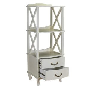 Современная мебель этажерка Джульетта 2 уровня Л Дуб шампань, купить недорого в фирменном салоне магазине «Моя Мебель», всего за 18 710 руб.