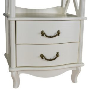 Современная мебель этажерка Джульетта 2 уровня Л Дуб шампань, купить недорого в фирменном салоне магазине «Моя Мебель», всего за 18 710 руб.