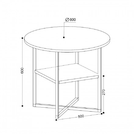 Современная мебель стол журнальный низкий круглый | Кофейный столик | Придиванный столик белый ЛОФТ bergen 15 (винтерберг), купить недорого в фирменном салоне магазине «Моя Мебель», всего за 4 310 руб.