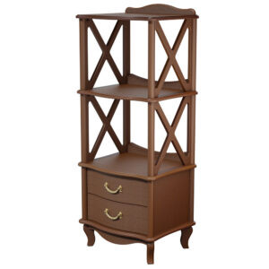 Современная мебель этажерка Джульетта 2 уровня Л Орех, купить недорого в фирменном салоне магазине «Моя Мебель», всего за 18 710 руб.