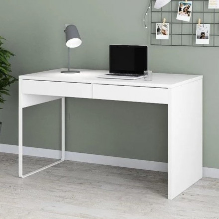 Современная мебель Белый письменный стол аналог ИКЕА МИККЕ (IKEA MICKE), купить недорого в фирменном салоне магазине «Моя Мебель», всего за 14 990 руб.