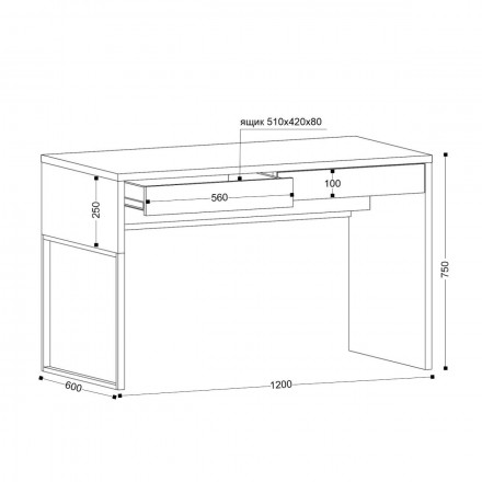 Современная мебель Белый письменный стол аналог ИКЕА МИККЕ (IKEA MICKE), купить недорого в фирменном салоне магазине «Моя Мебель», всего за 14 990 руб.