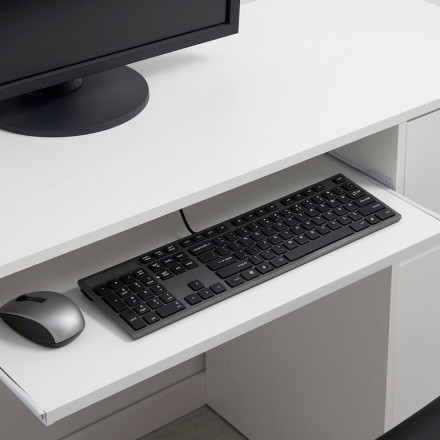 Современная мебель белый письменный стол с ящиками для школьника с полкой и тумбой аналог ИКЕА ЭЙЛЕР (IKEA EJLER) МС-6 правый (МП/3) МС мори, купить недорого в фирменном салоне магазине «Моя Мебель», всего за 7 200 руб.