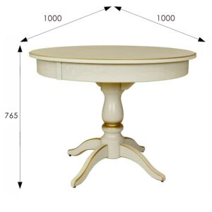 Современная мебель Раздвижной обеденный стол как ИКЕА ИНГАТОРП (IKEA INGATORP) moro 04 слоновая кость / золото, купить недорого в фирменном салоне магазине «Моя Мебель», всего за 36 510 руб.