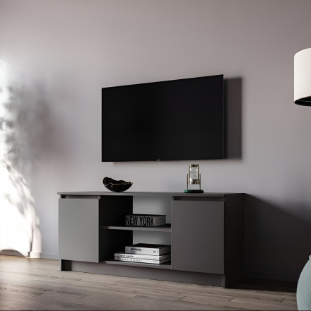 Современная мебель тумба под телевизор в гостиную напольная | ТВ тумба | Подставка под телевизор Консоль | Тумбочка в прихожую, графит МТВ 1200.1 (МП) мори, купить недорого в фирменном салоне магазине «Моя Мебель», всего за 6 290 руб.