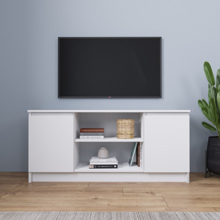 Современная мебель белая тумба под телевизор в гостиную напольная | ТВ тумба | Подставка под телевизор Консоль | Тумбочка в прихожую МТВ 1200.1 (МП/3) мори, купить недорого в фирменном салоне магазине «Моя Мебель», всего за 6 220 руб.