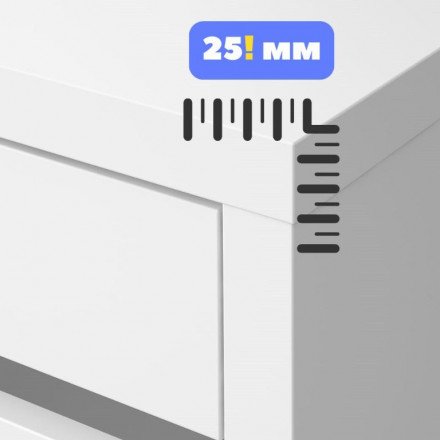 Современная мебель большой угловой белый компьютерный стол с полками | ящиками | надстройкой СР-132-150, купить недорого в фирменном салоне магазине «Моя Мебель», всего за 29 300 руб.