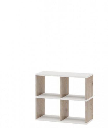 Современная мебель Белый открытый стеллаж полки для хранения как IKEA KALLAX &amp; EKET, СПД 2-2, купить недорого в фирменном салоне магазине «Моя Мебель», всего за 7 200 руб.