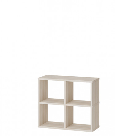 Современная мебель Белый открытый стеллаж полки для хранения как IKEA KALLAX &amp; EKET, СПД 2-2, купить недорого в фирменном салоне магазине «Моя Мебель», всего за 7 200 руб.