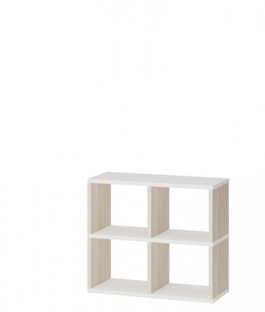 Современная мебель Белый открытый стеллаж полки для хранения как IKEA KALLAX &amp; EKET, СПД 2-2, купить недорого в фирменном салоне магазине «Моя Мебель», всего за 7 200 руб.
