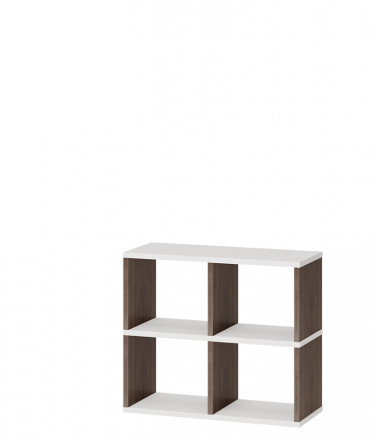 Современная мебель Белый открытый стеллаж полки для хранения как IKEA KALLAX &amp; EKET, СПД 2-2, купить недорого в фирменном салоне магазине «Моя Мебель», всего за 7 200 руб.
