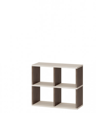 Современная мебель Белый открытый стеллаж полки для хранения как IKEA KALLAX &amp; EKET, СПД 2-2, купить недорого в фирменном салоне магазине «Моя Мебель», всего за 7 200 руб.