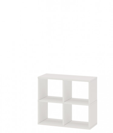 Современная мебель Белый открытый стеллаж полки для хранения как IKEA KALLAX &amp; EKET, СПД 2-2, купить недорого в фирменном салоне магазине «Моя Мебель», всего за 7 200 руб.