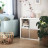 Современная мебель Белый открытый стеллаж полки для хранения как IKEA KALLAX &amp; EKET, СПД 2-2, купить недорого в фирменном салоне магазине «Моя Мебель», всего за 7 200 руб.