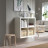 Современная мебель Белый открытый стеллаж полки для хранения как IKEA KALLAX &amp; EKET, СПД 2-2, купить недорого в фирменном салоне магазине «Моя Мебель», всего за 7 200 руб.