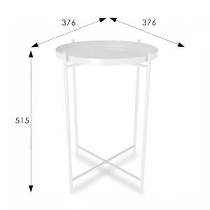 Современная мебель Стол журнальный как IKEA GLADOM SHT-CT8 Белый муар, купить недорого в фирменном салоне магазине «Моя Мебель», всего за 2 480 руб.