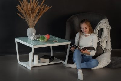 Современная мебель Стол журнальный BeautyStyle 1 Белый глянец / стекло белое, купить недорого в фирменном салоне магазине «Моя Мебель», всего за 17 580 руб.